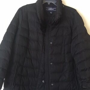 HP!🎉 2X LANDS'END black down full length coat